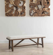 Langley - Upholstered Dining Bench - Tawny Brown