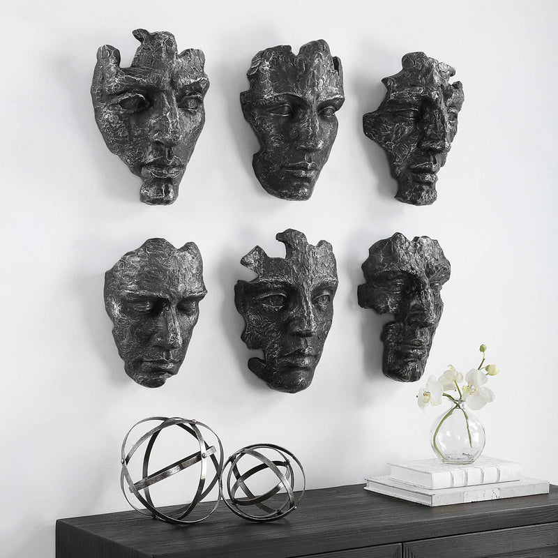 Self-Portrait - Metallic Wall Decor (Set of 6)