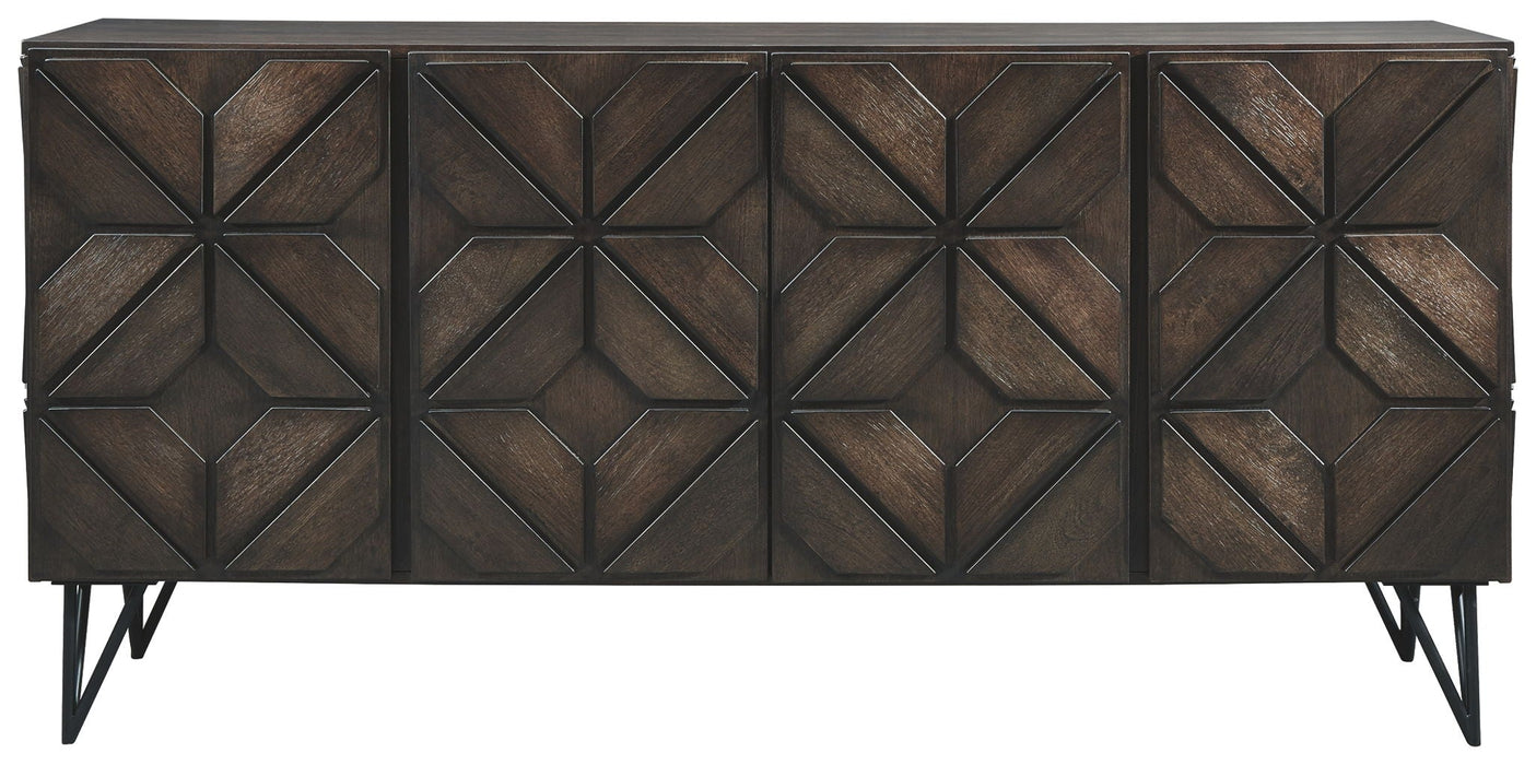 Chasinfield - Extra Large TV Stand - Dark Brown