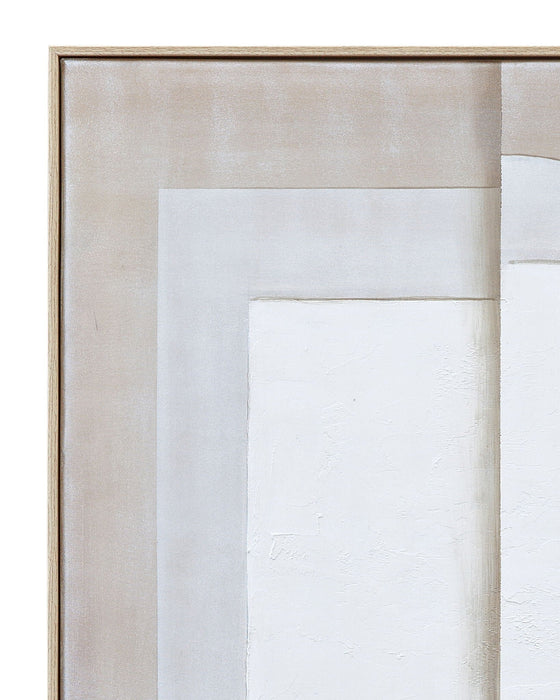 Fold II Canvas Art - Natural