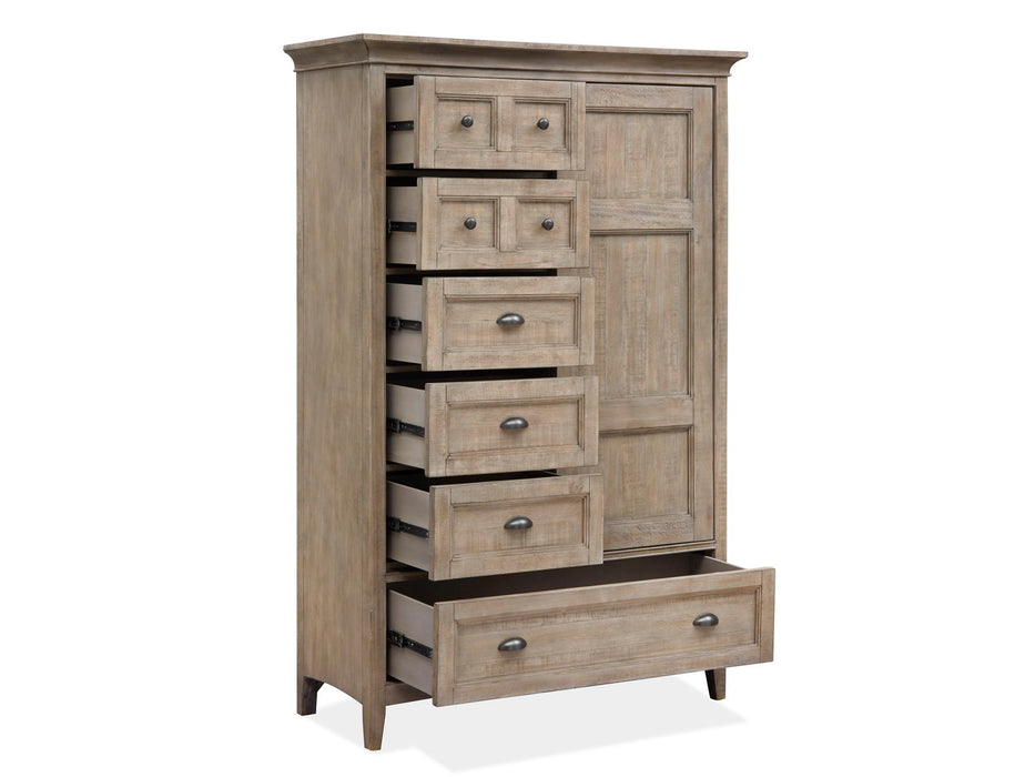 Paxton Place - Wood Door Chest - Dove Tail Gray
