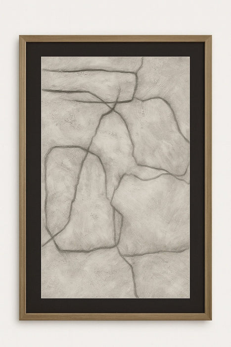 Conversations In The Present Framed Print - Gray / Off White