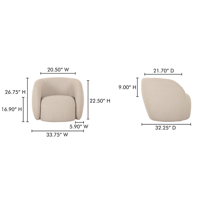 Rae - Outdoor Accent Chair - Beige