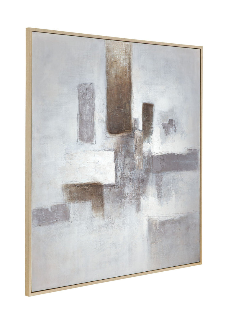 Framed Canvas Urban Stillness - Natural