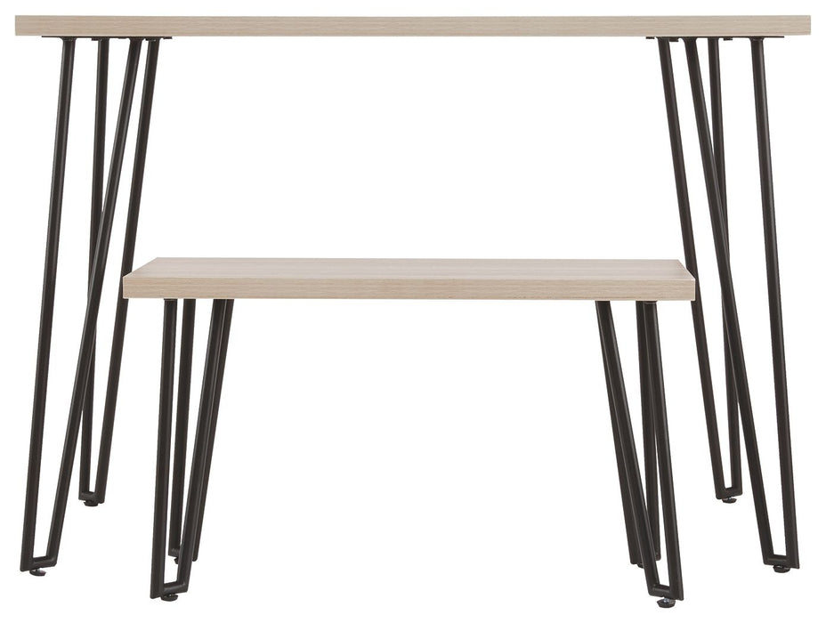 Blariden Desk W/Bench - Brown / Black