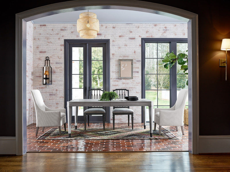 Midtown Host Arm Chair White