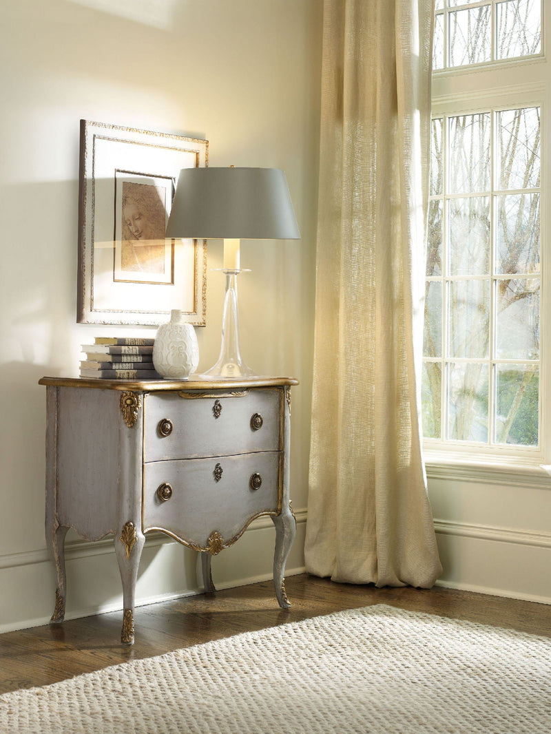 Home Accent - French 2-Drawer Chest - Silver