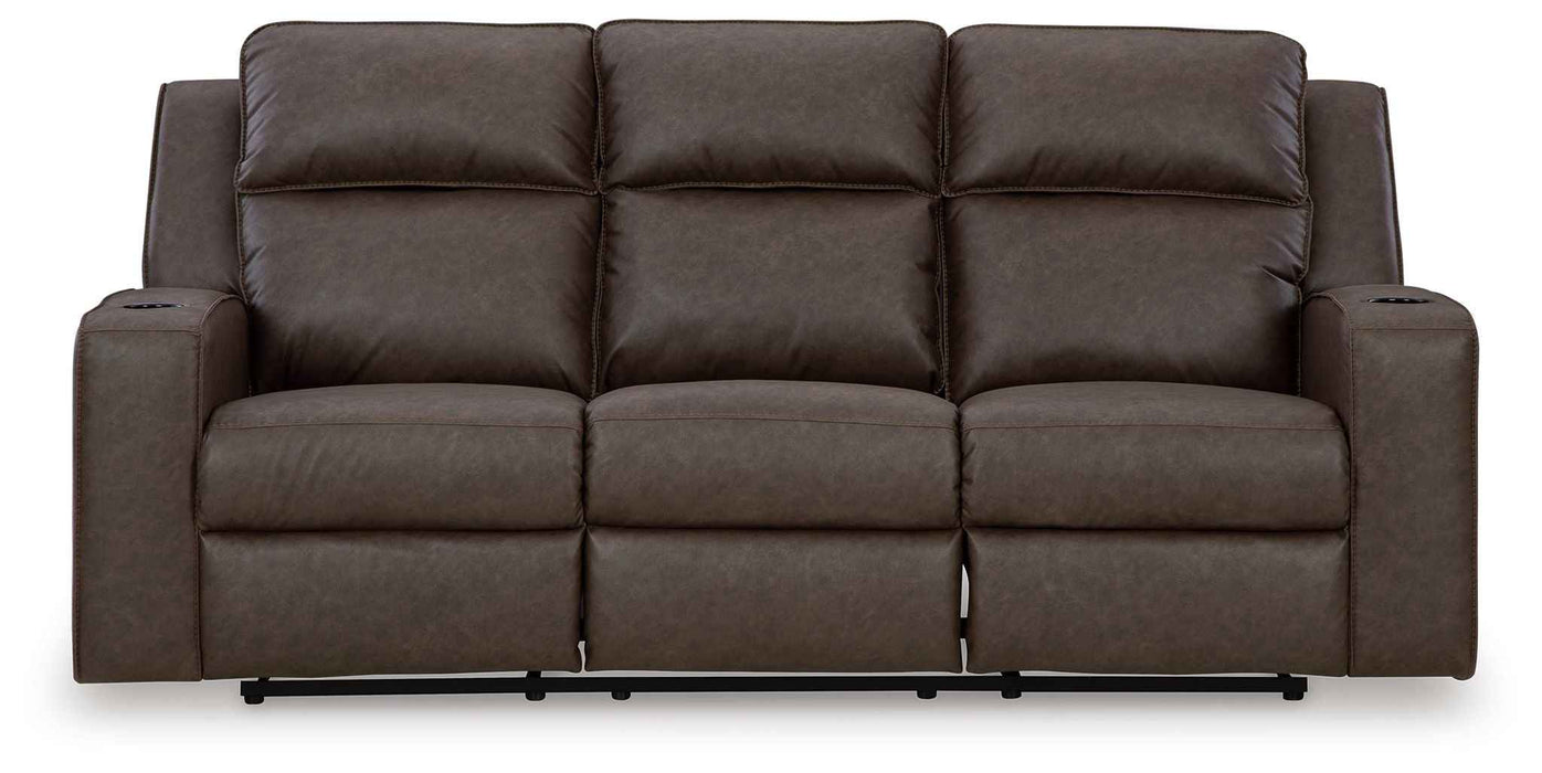 Lavenhorne - Rec Sofa W/Drop Down Table - Granite