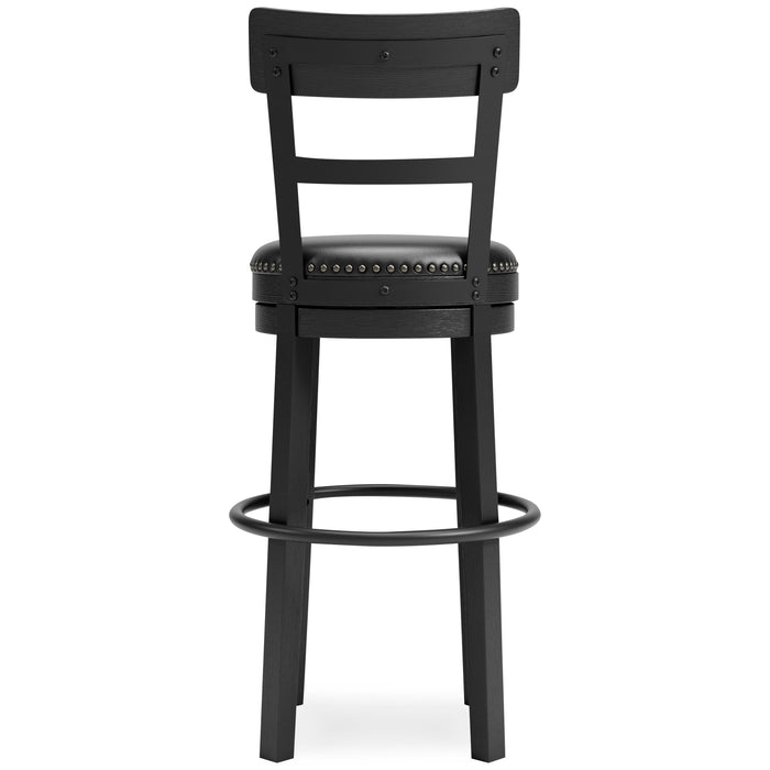 Valebeck Tall upholstered Swivel Barstool 1/CN