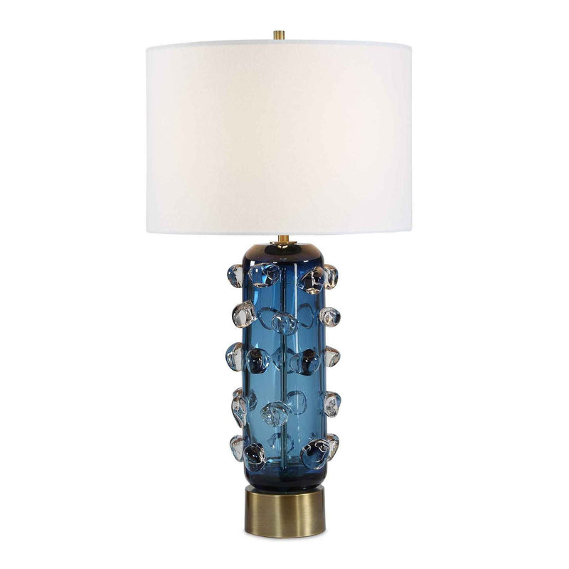Aura - Table Lamp - Blue / Brass