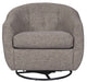 Upshur - Swivel Glider Accent Chair - Taupe
