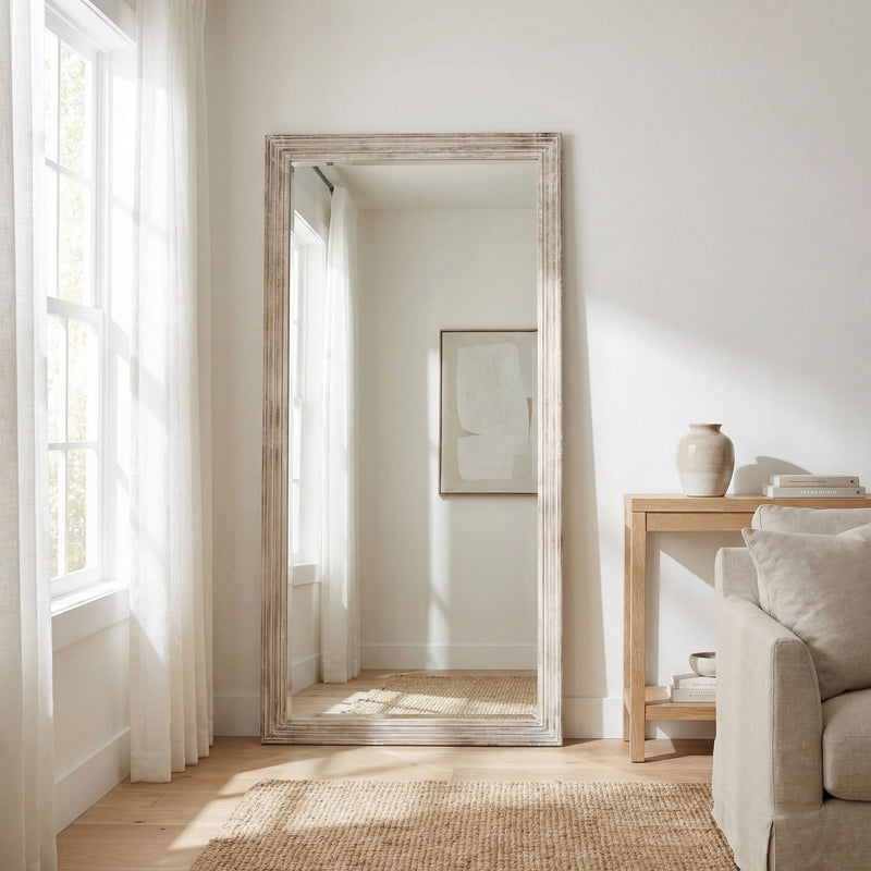 Kibbe - Floor Mirror - Light Brown