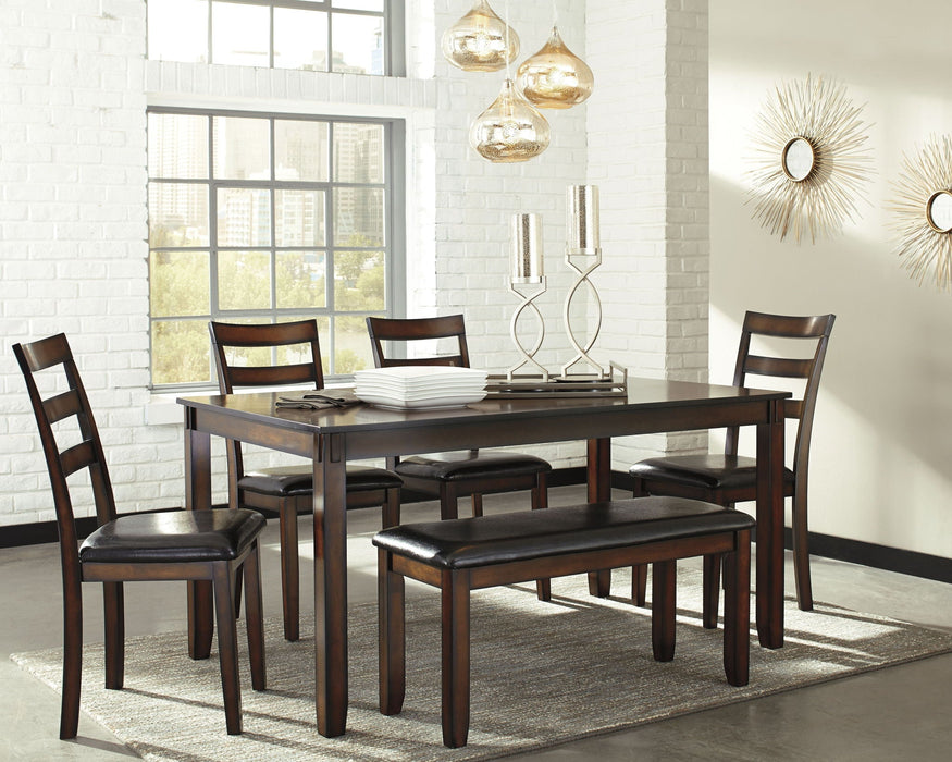 Coviar - Dining Room Table Set (Set of 6) - Brown