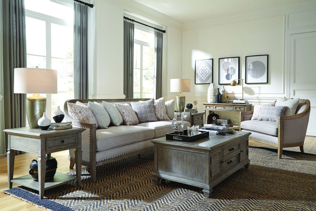 Lancaster - Chairside End Table - Dove Tail Gray