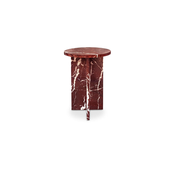 Grace - Accent Table Levante Marble - Red / Rosso
