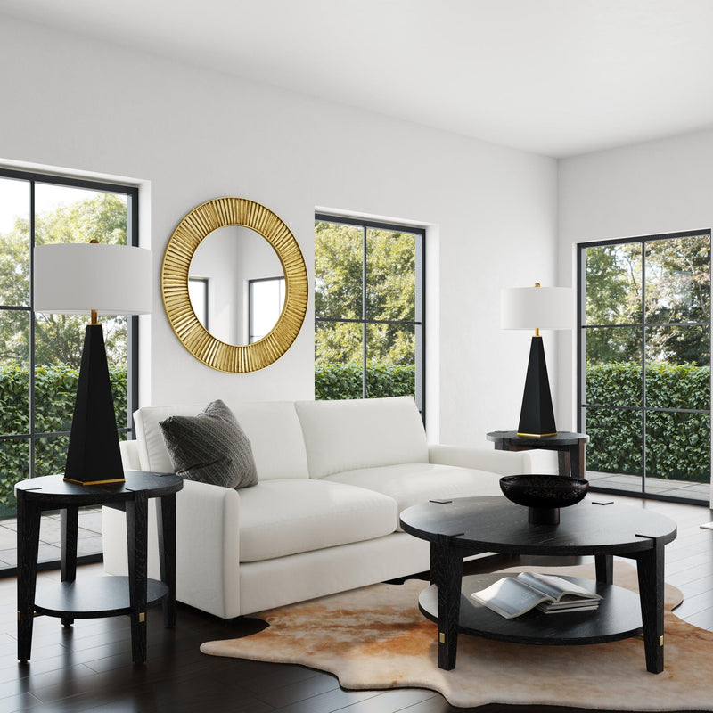 Whitfield - Round End Table - Black