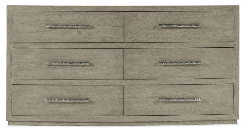 Linville Falls - Chimney Gap 6-Drawer Dresser - Gray