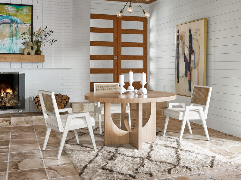 Nomad Callon Round Dining Table Light Brown