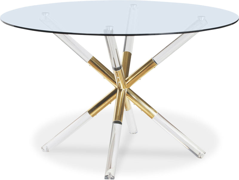 Mercury - Glass Dining Table - Silver