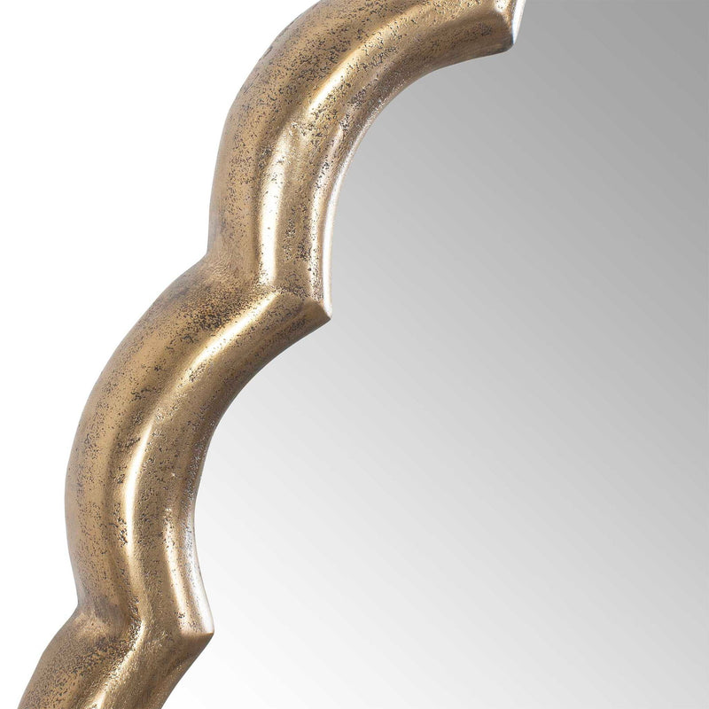 Cerrito - Round Mirror - Antique Brass