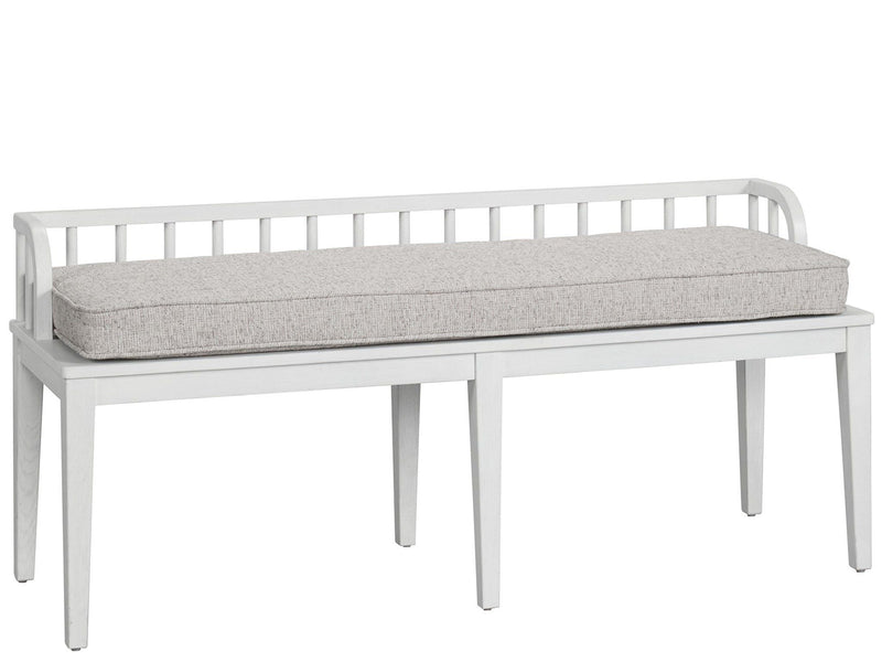 Modern Farmhouse Finn Dining Bench Pearl Silver