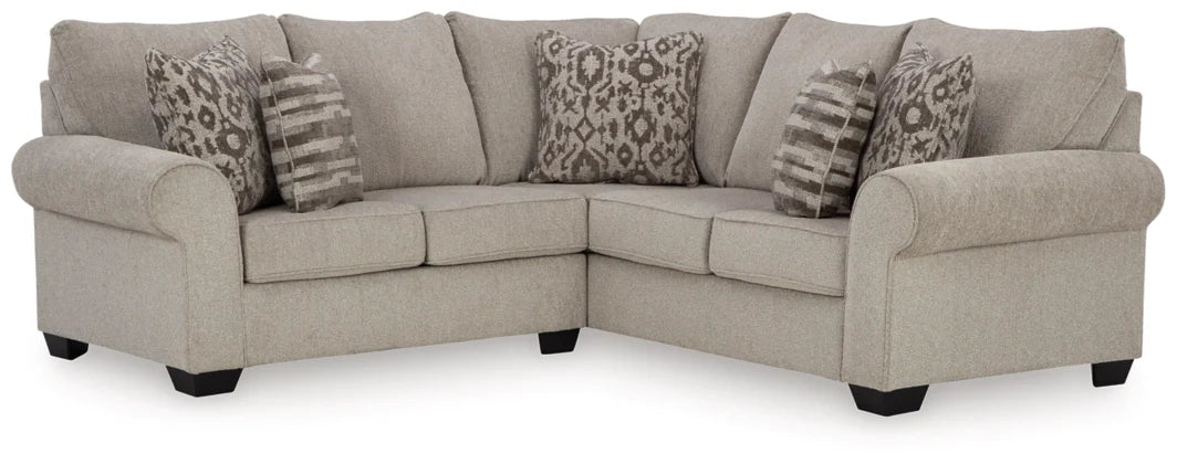 Claireah 2-Piece Sectional left-arm facing loveseat and right-arm facing sofa with corner wedge