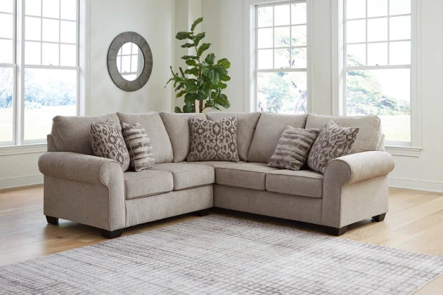 Claireah 2-Piece Sectional left-arm facing loveseat and right-arm facing sofa with corner wedge