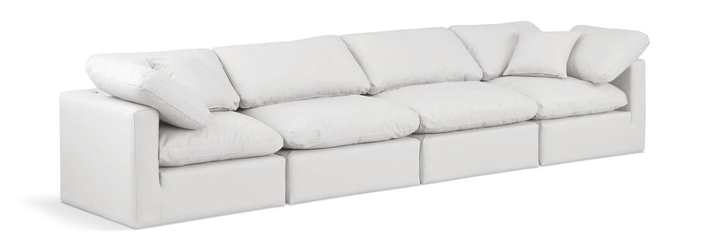 Indulge - Faux Leather 4 Seat Modular Sofa