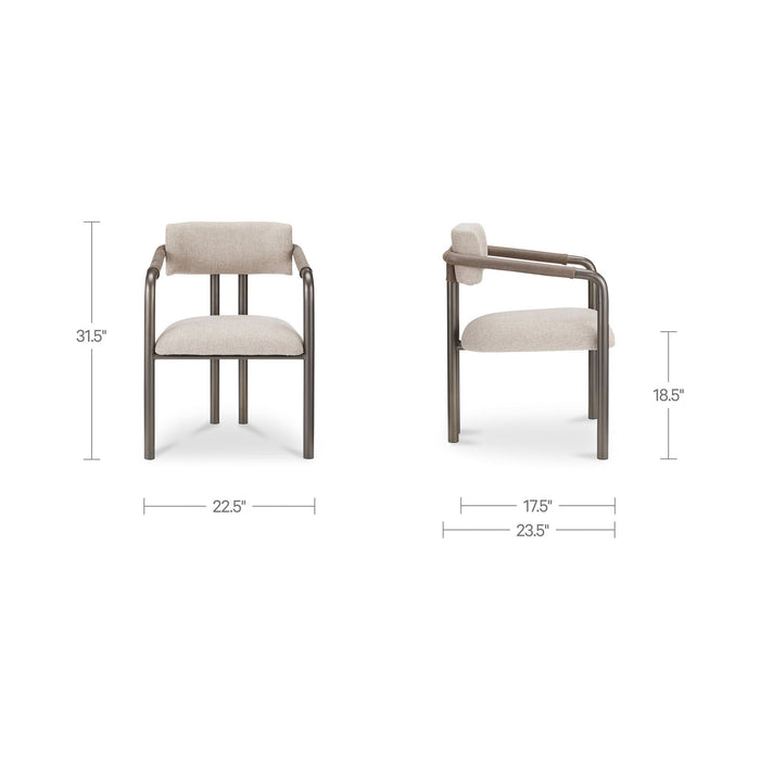 Cassidy - Arm Chair - Light Brown