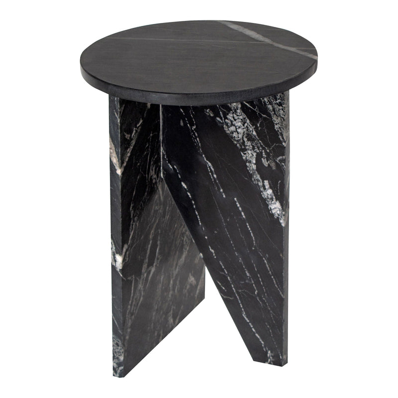 Grace - Marble Accent Table - Black