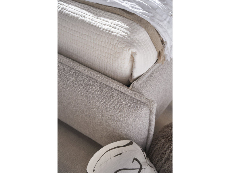 Modern - Lux King Upholstered Bed - Light Gray