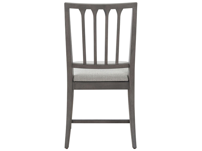 Past Forward Slat Back Side Chair Dark Gray