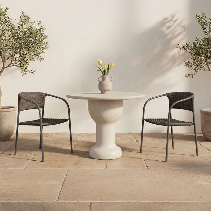 Zola - Outdoor Dining Chair (Set of 2) - Dark Brown