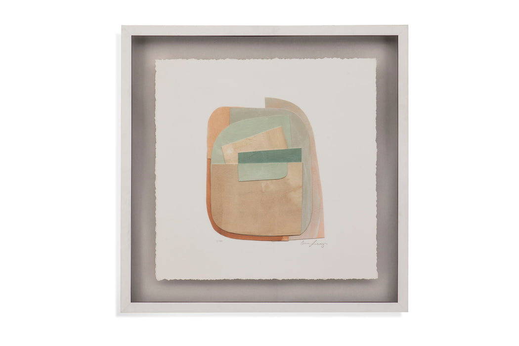 Color Structure II Framed Print - Green