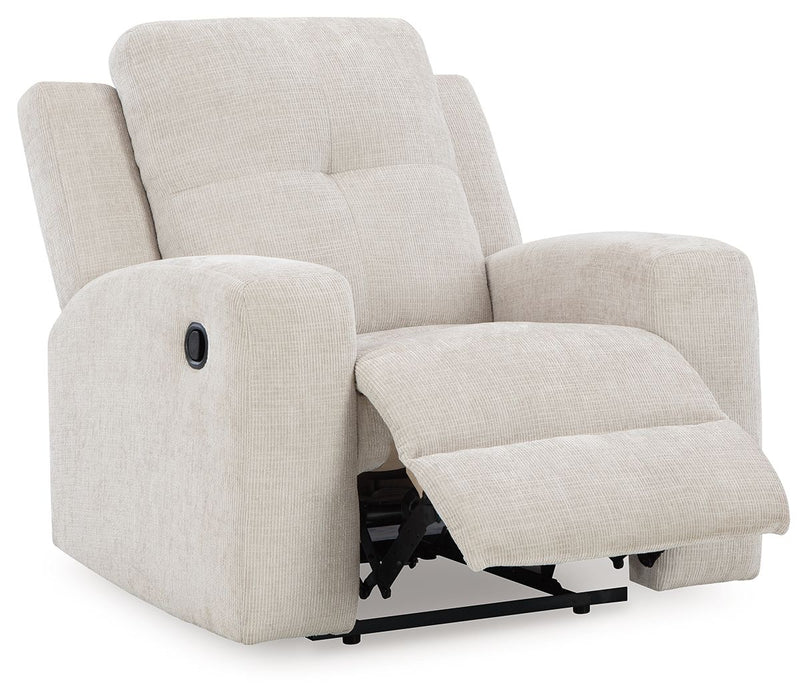Danum - Zero Wall Recliner - Fabric - Stone