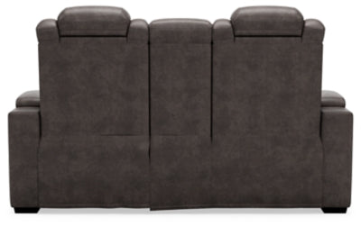 HyllMont Power Reclining Loveseat with Console