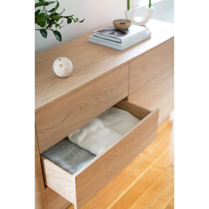 Round Off - Dresser - Beige / Oak