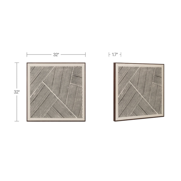 Fleet - Framed Painting - Multicolor