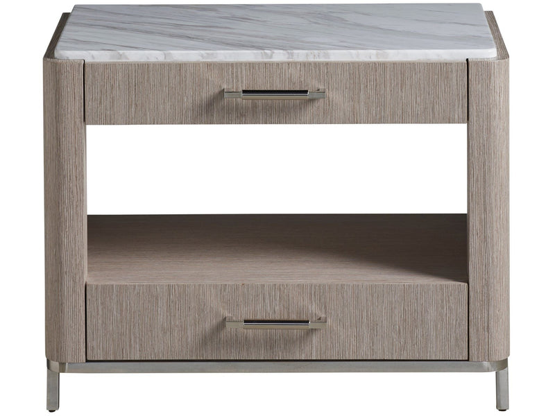 Modern Soren Bedside Table Light Brown