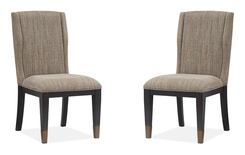 Ryker - Upholstered Host Side Chair (Set of 2) - Homestead Brown