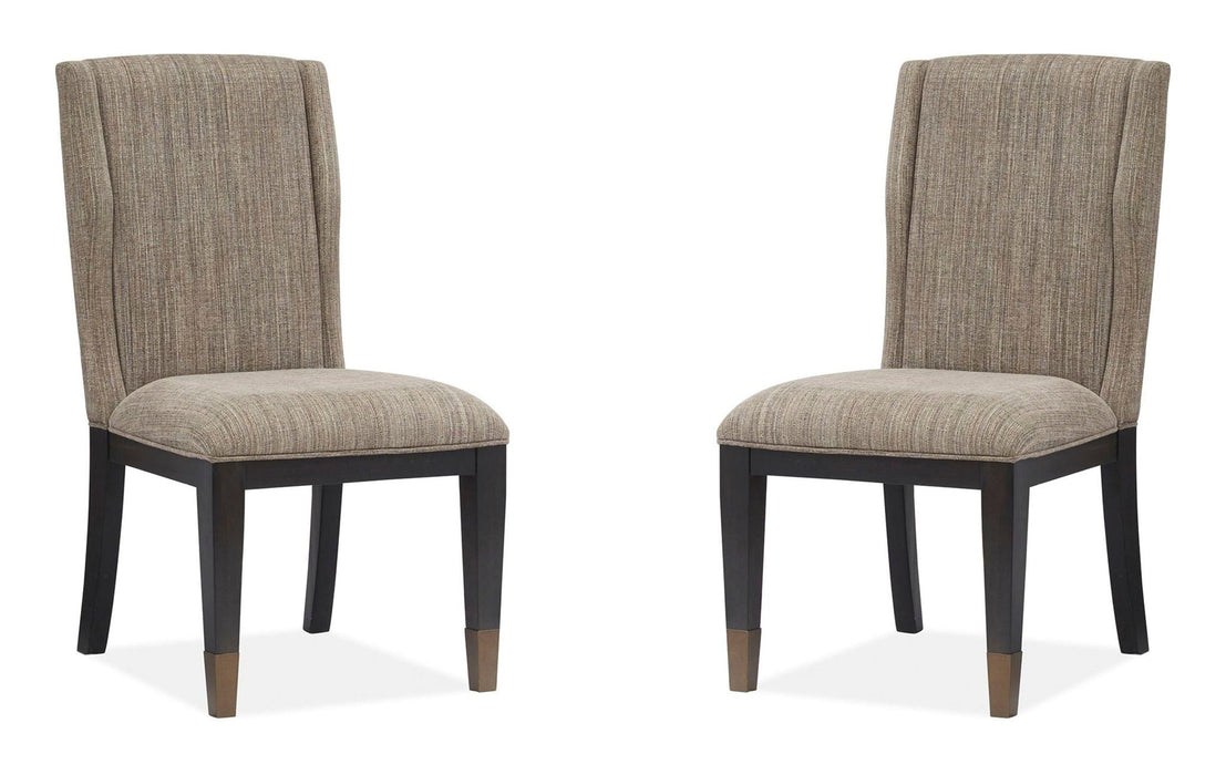 Ryker - Upholstered Host Side Chair (Set of 2) - Homestead Brown