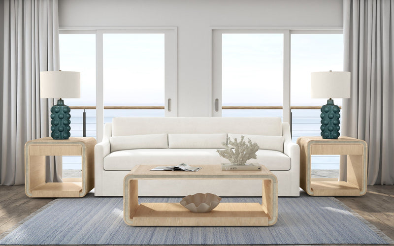 Damone - Coffee Table - Cerused White Oak