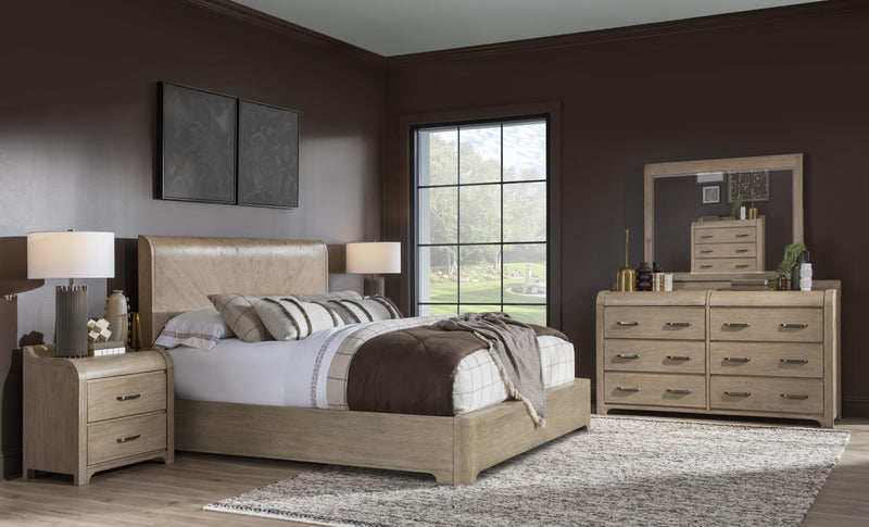 Flow - Complete Upholstered Sleigh Bed With Storage Footboard 2 Storage Side Rails