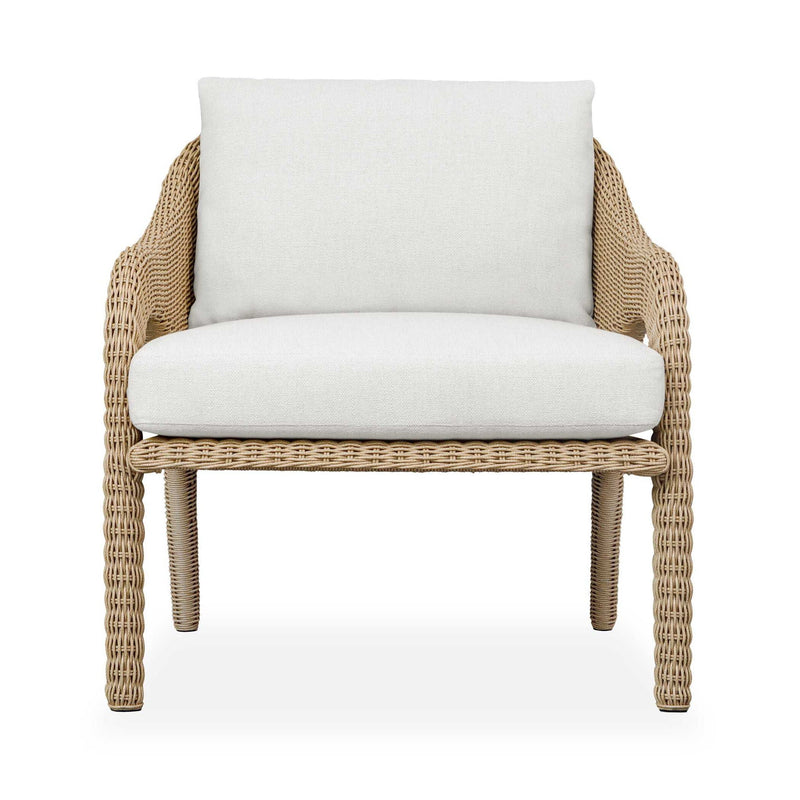 Kavali - Outdoor Wicker Lounge Chair - Woodtone