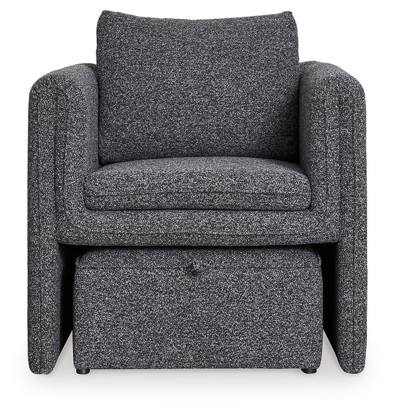 Vreni - Accent Chair - Charcoal / Black