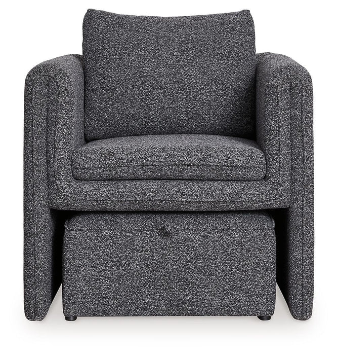 Vreni - Accent Chair - Charcoal / Black