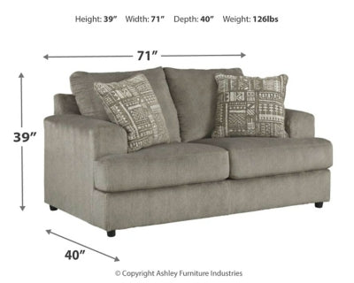 Soletren Queen Sofa Sleeper, Loveseat and Oversized Chair