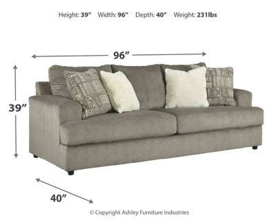 Soletren Queen Sofa Sleeper, Loveseat and Oversized Chair