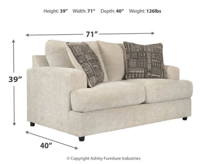 Soletren Sofa, Loveseat, and Ottoman