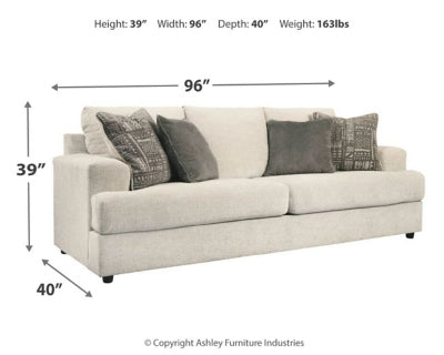 Soletren Sofa, 2 Chairs, and Ottoman